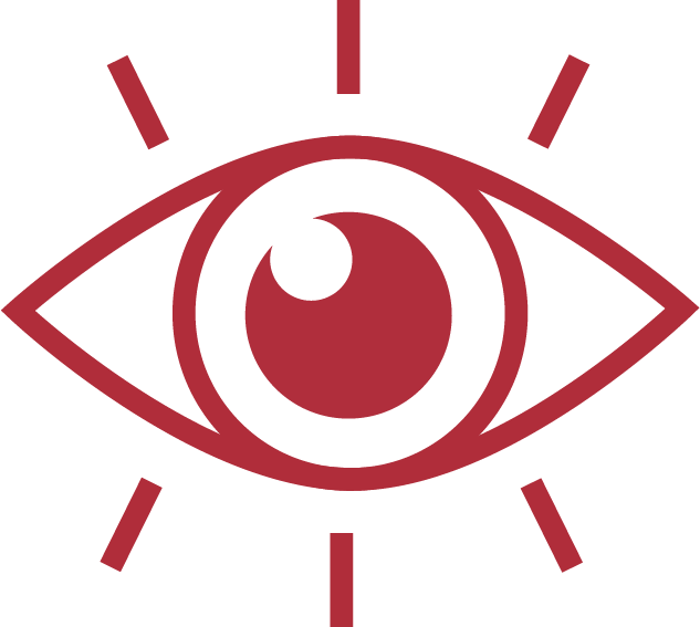 Auge als Symbol für die Vision des Unternehmens.